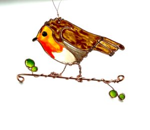 How to get a glossy finish Robin Bird wire and resin suncatcher