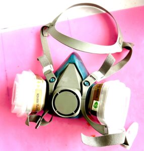 half face respirator mask for crafting with resin