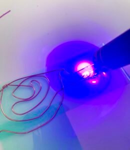 uv torch in use